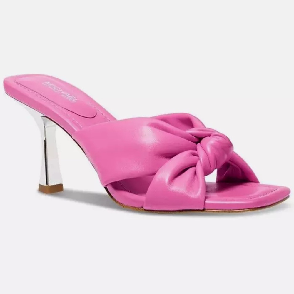 Michael Kors Pink Knotted Heeled Sandals size 7.5